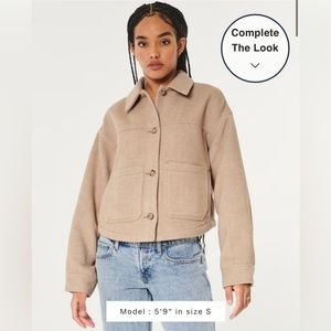 NWT Hollister Wool Blend Chore Coat